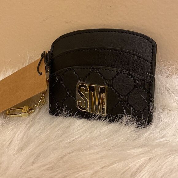 NWT Steve Madden BBasic Black Card Case - Picture 3 of 7